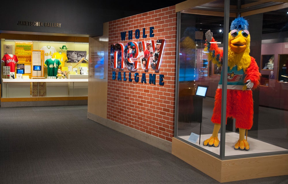 Entrance to the Whole New Ballgame exhibit