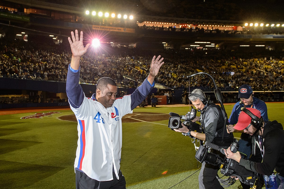 Warren Cromartie acknowledges Expos fans