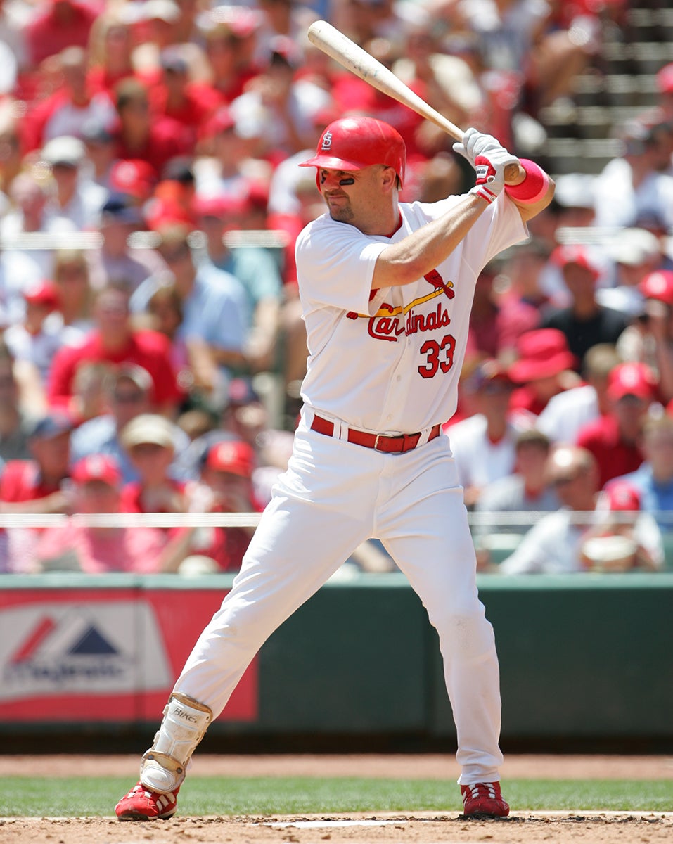 Larry Walker bats for Cardinals