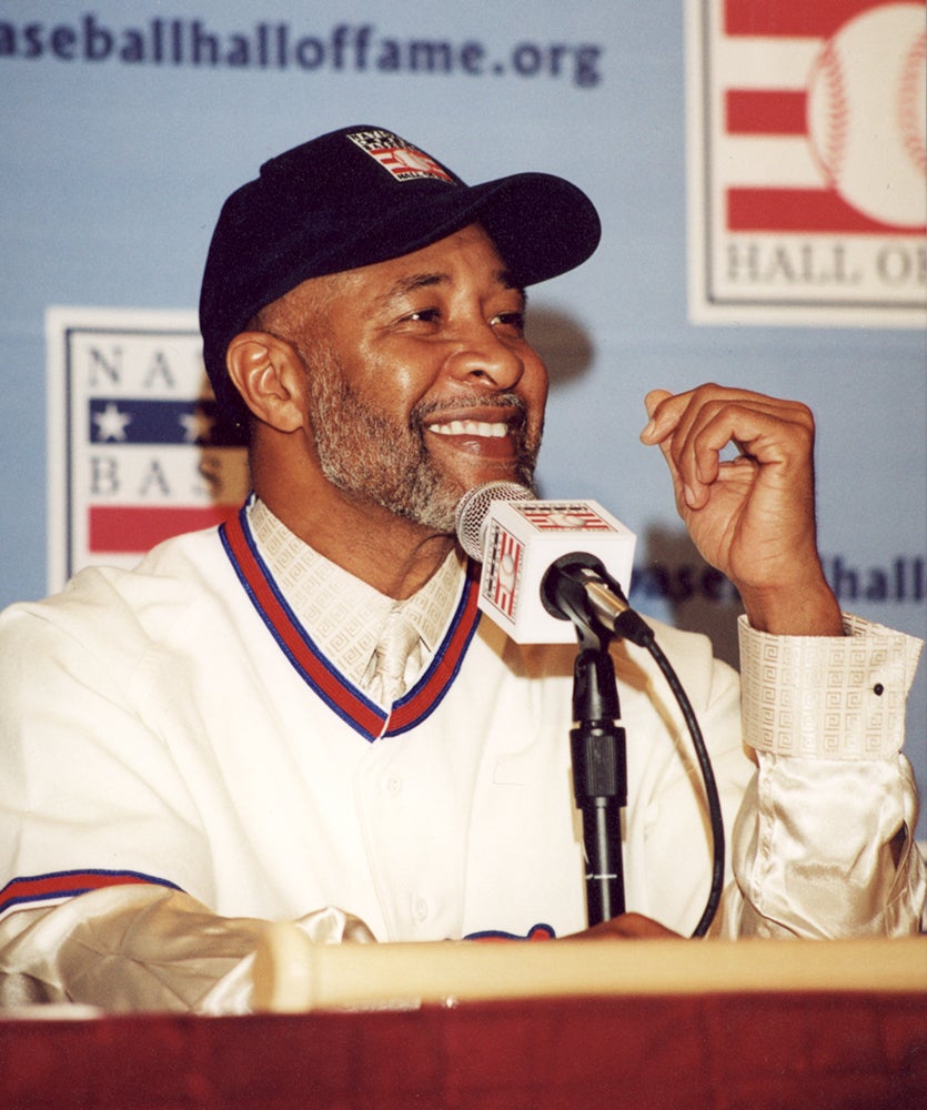 Ozzie Smith at press conference during Induction Weekend