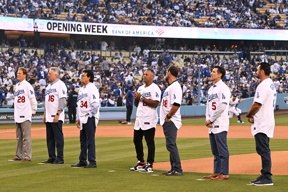 Wes Parker, Rick Monday, Fernando Valenzeula, Adrian Beltré, Eric Gagne, Nomar Garciaparra and Adrián González