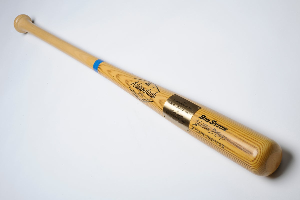 Commemorative Willie Mays Adirondack bat