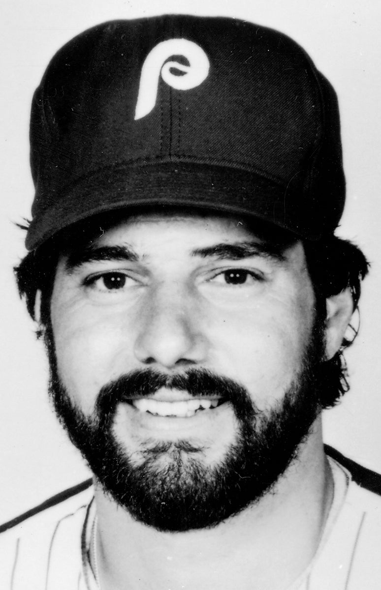 Portrait of Steve Bedrosian in Phillies uniform