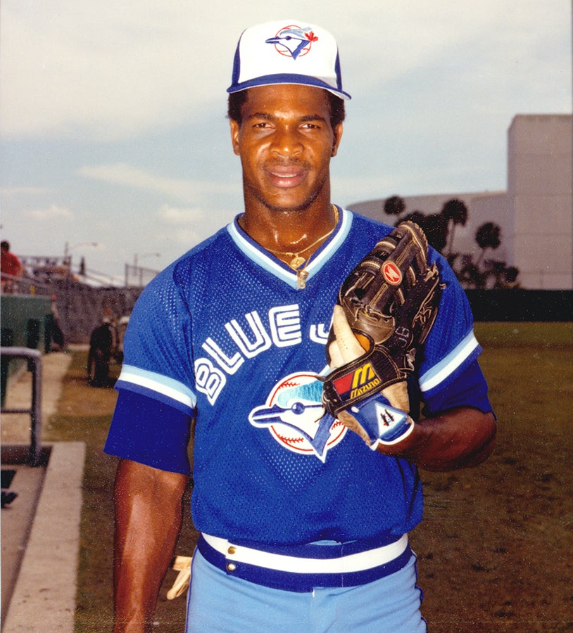 George Bell in Blue Jays uniform