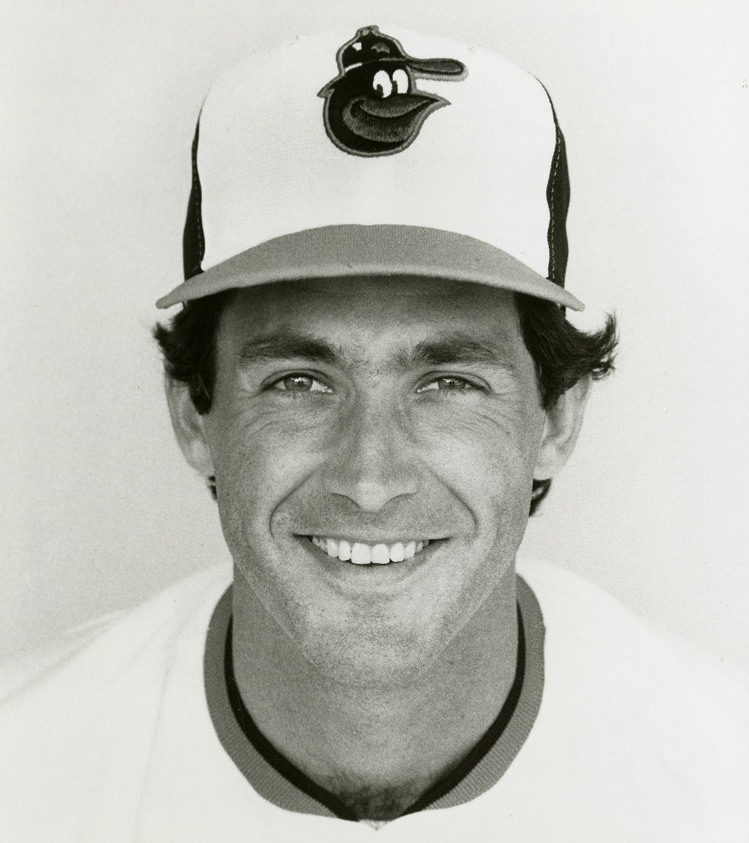 Black and white portrait of Mike Boddicker