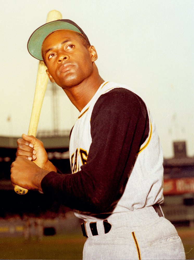 Roberto Clemente color portrait