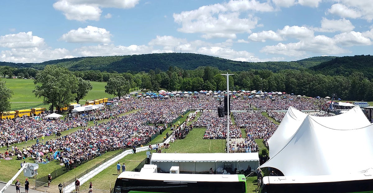 Induction Ceremony crowd