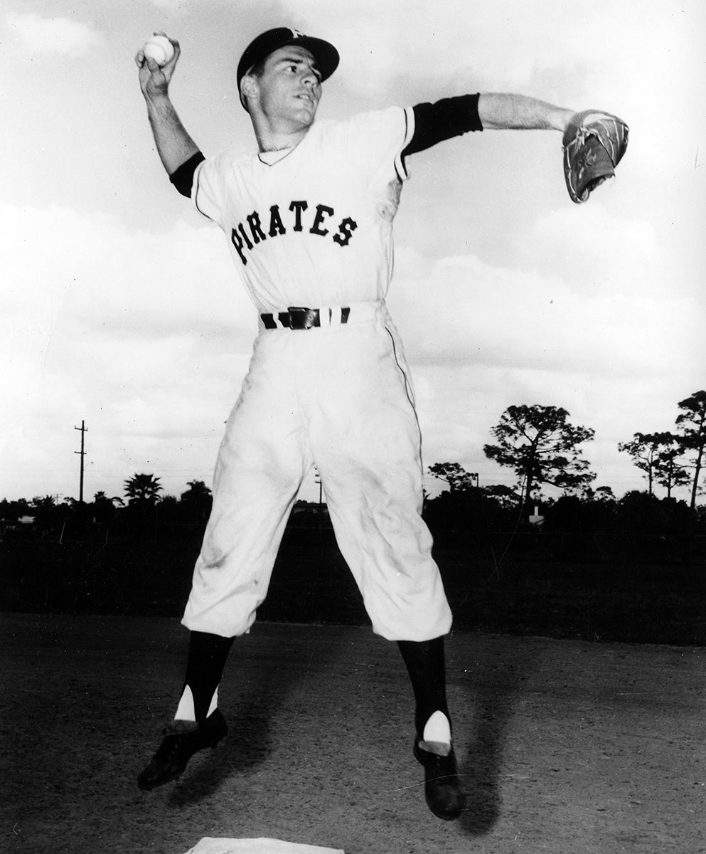 Fielding portrait of Dick Groat in Pirates uniform