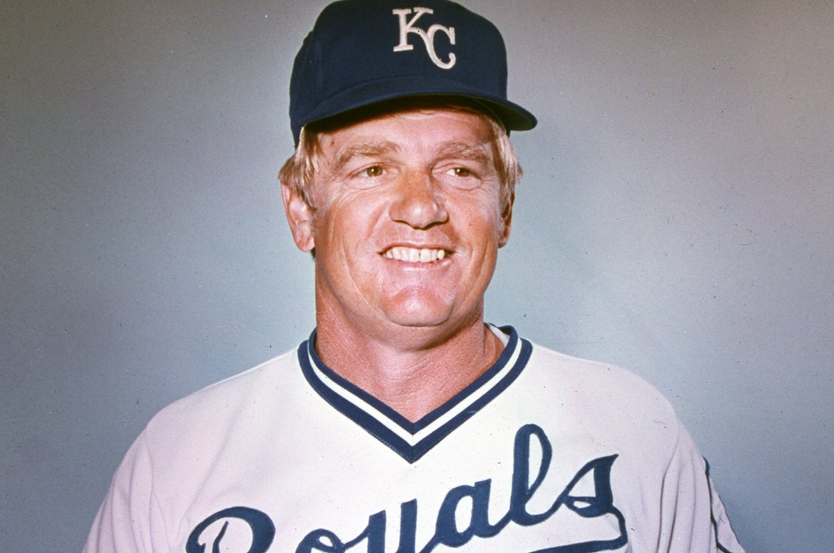 Whitey Herzog in Royals uniform