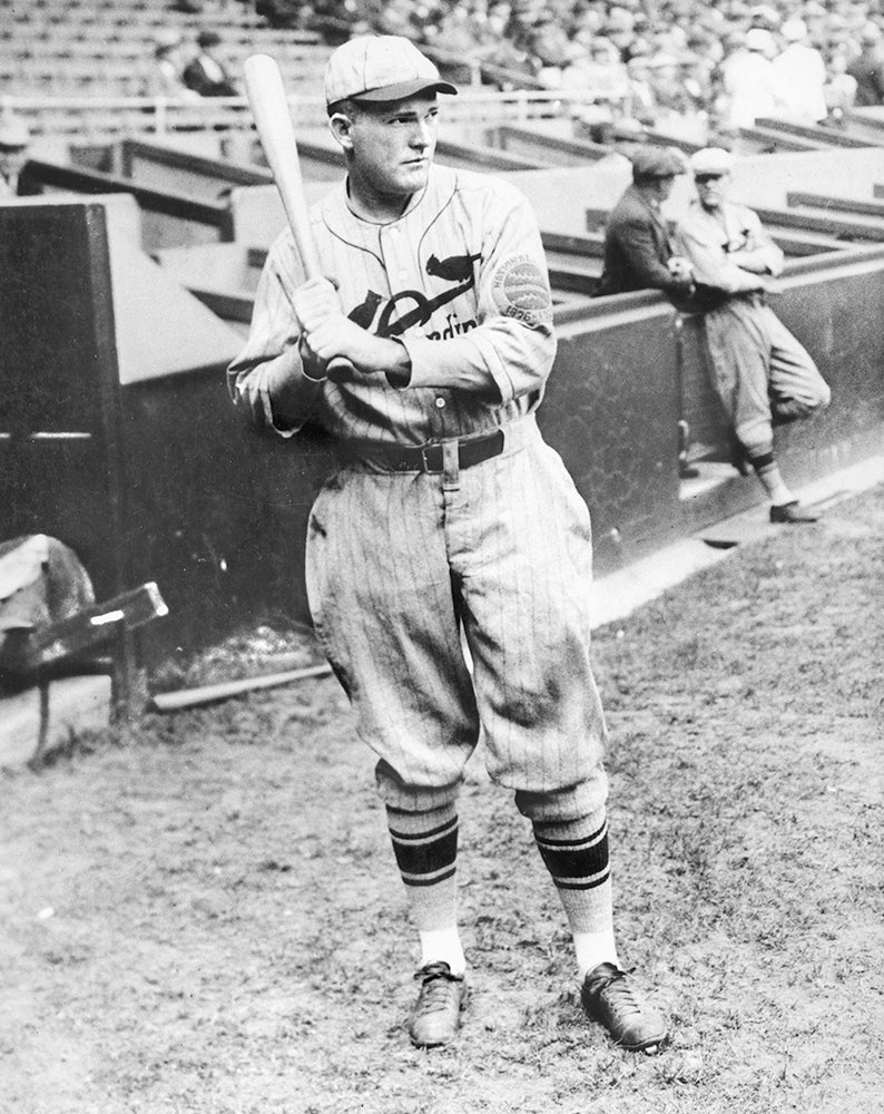 Rogers Hornsby batting portrait