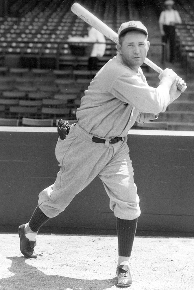 Batting portrait of Rogers Hornsby