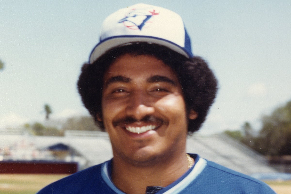 Luis Leal in Blue Jays uniform