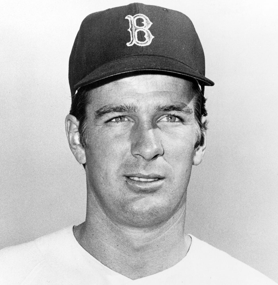 Jim Lonborg in Red Sox cap