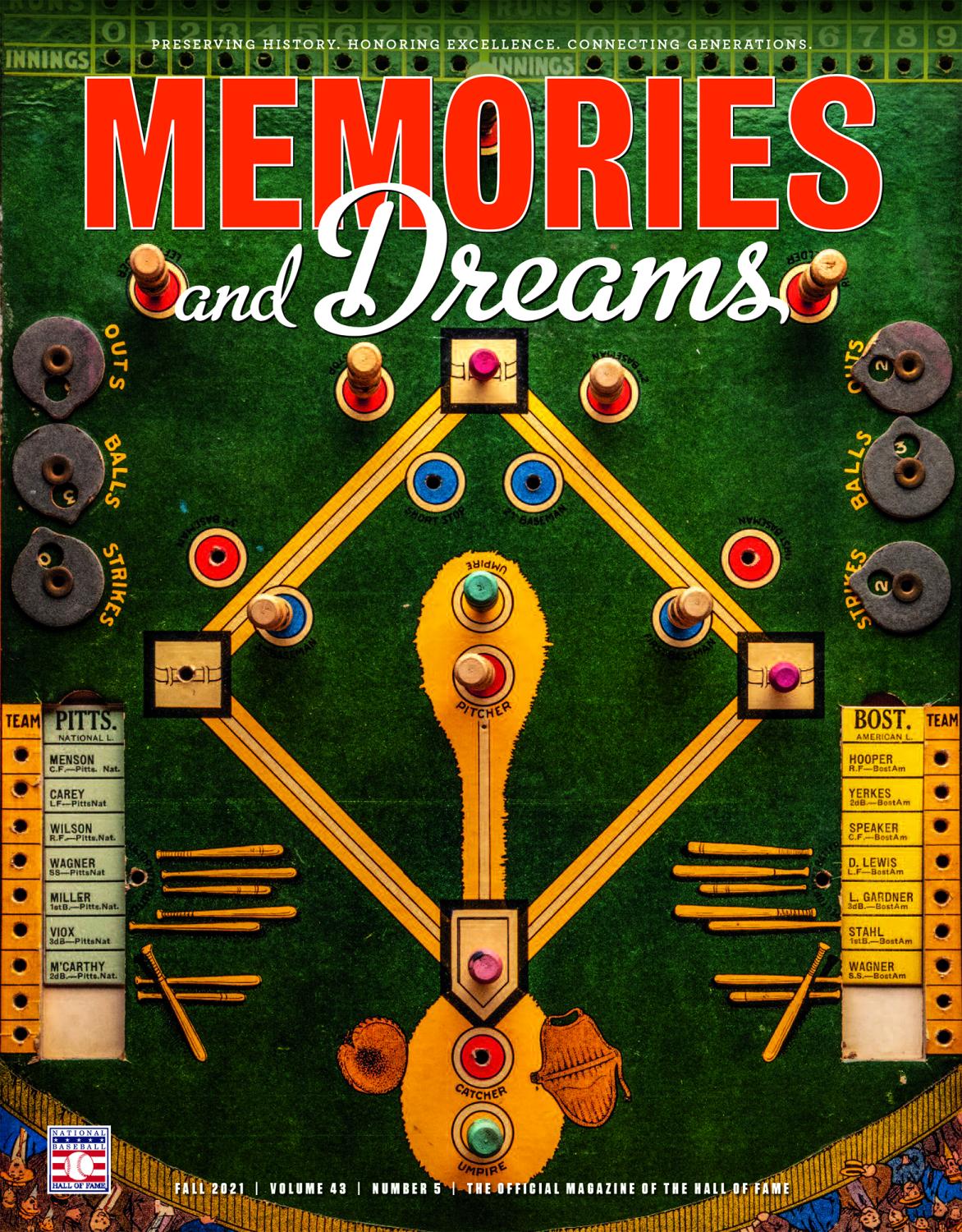 Fall 2021 cover of Memories and Dreams