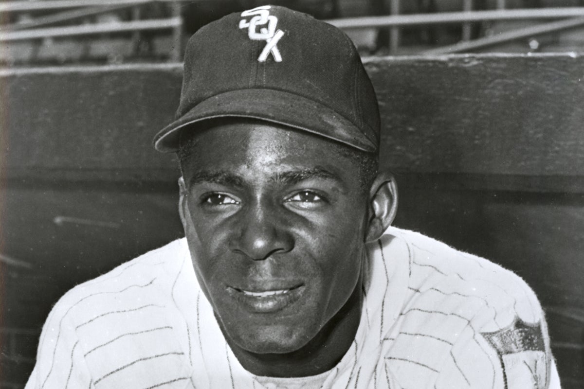 Minnie Miñoso in White Sox cap