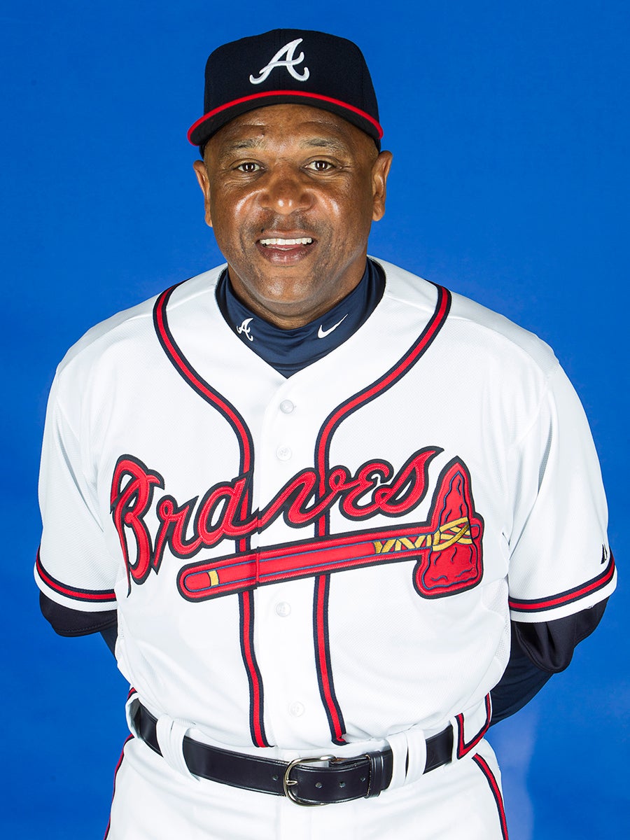 Terry Pendleton portrait in Braves uniform