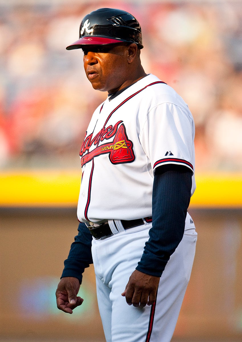 Terry Pendleton coaching for Braves