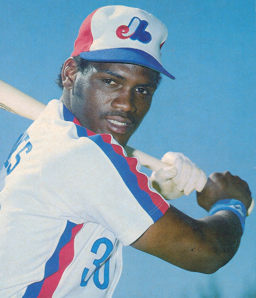 Tim Raines in Expos uniform