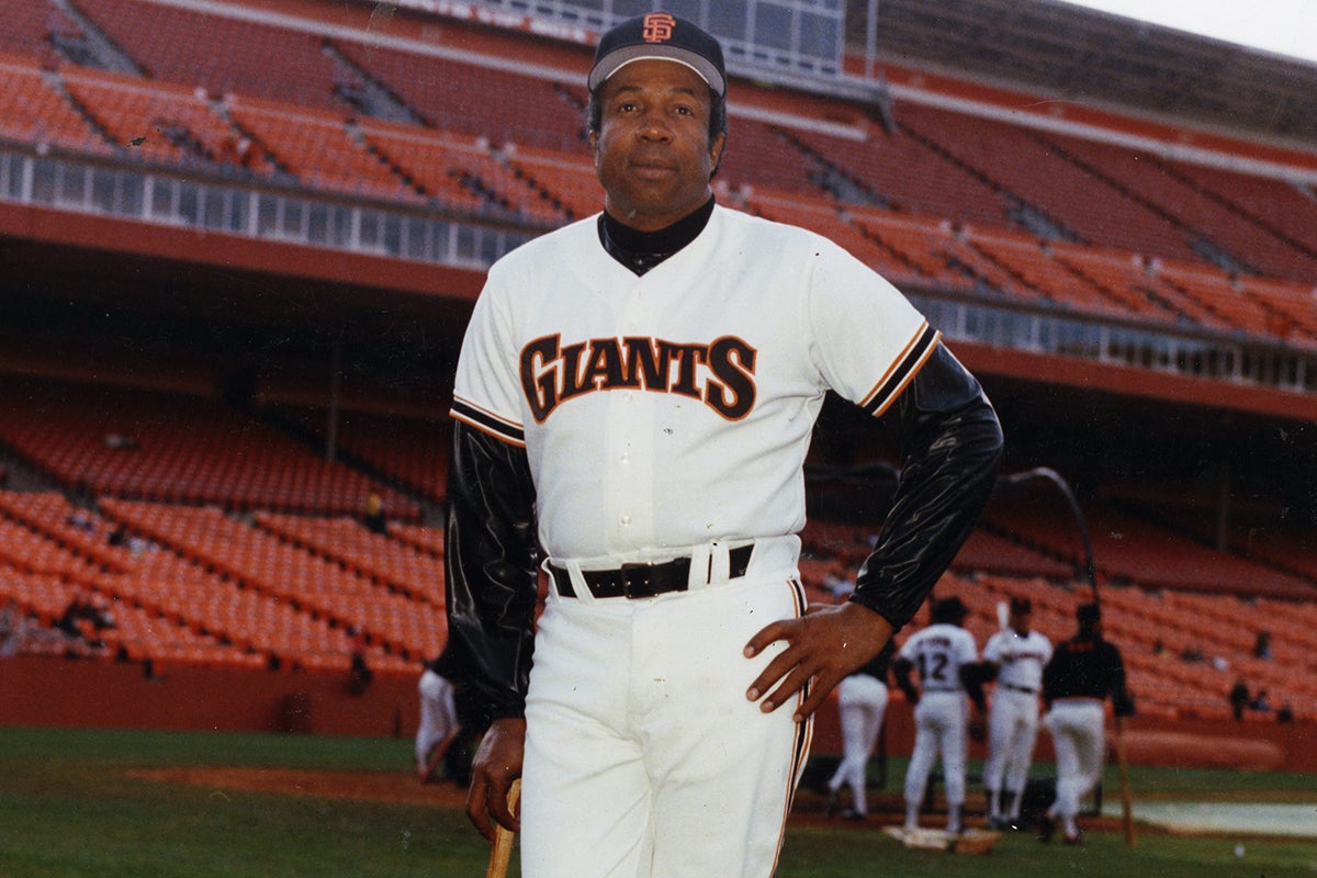 Frank Robinson in Giants uniform