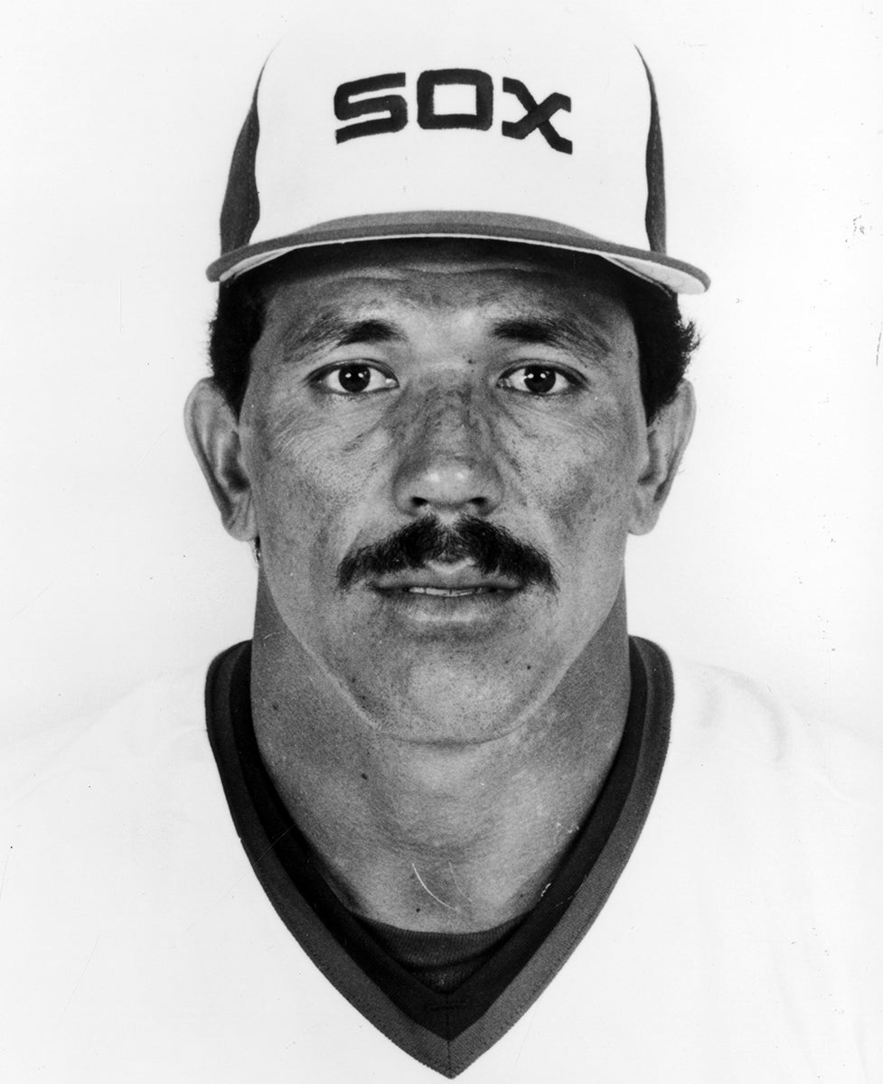 Luis Salazar in White Sox uniform