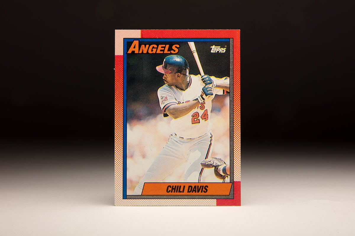 Front of 1990 Topps Chili Davis card