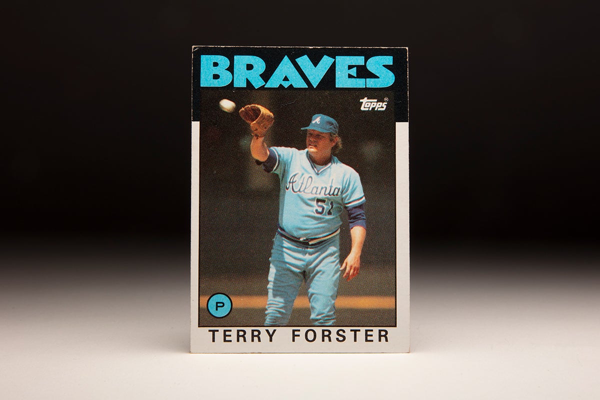 Front of 1986 Topps Terry Forster card