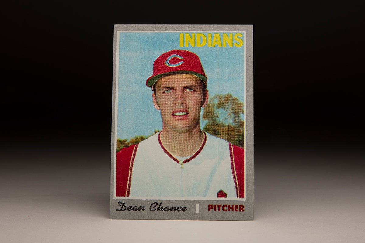 Front of 1970 Topps Dean Chance card