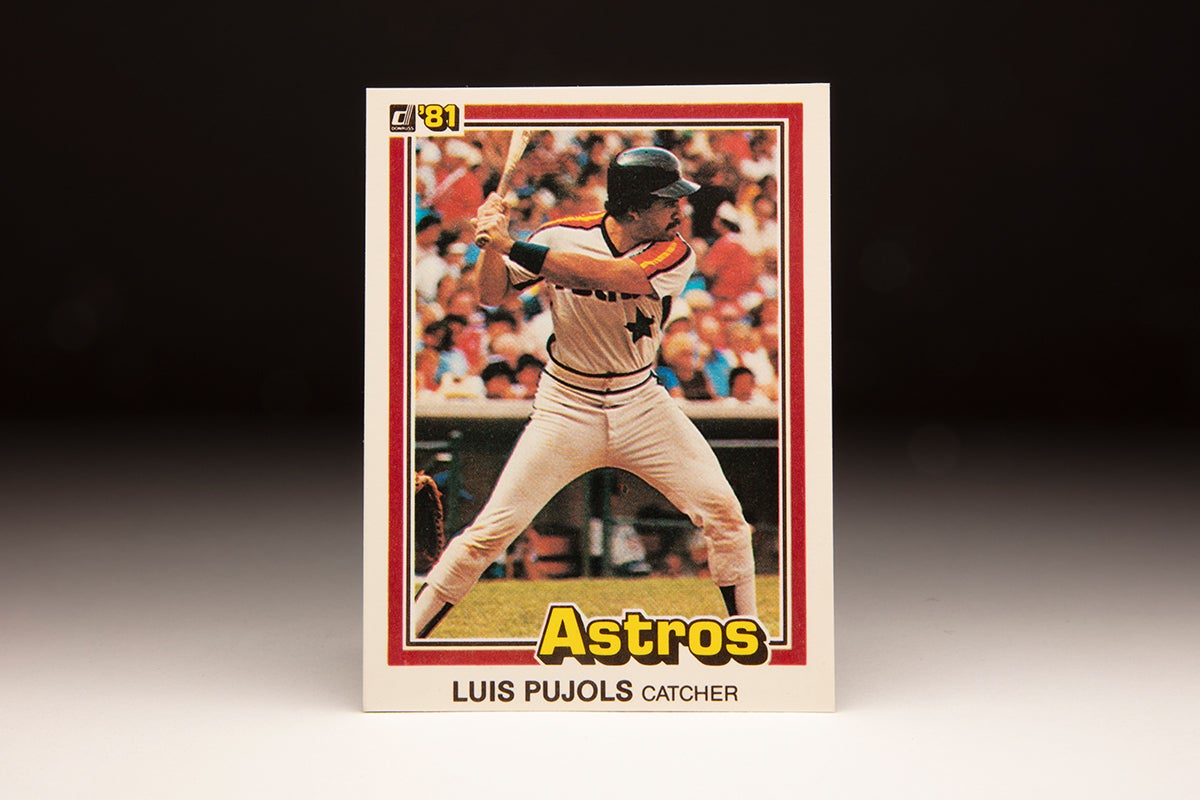 Front of 1981 Donruss Luis Pujols card